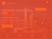 Tablet Screenshot of ipcfamilyconference.org